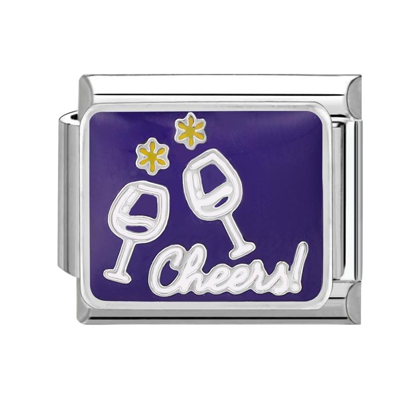 LOVE Heart Flowers Daisy Dogs Cow Star Planet Italian Charm Links Fit 9mm Stainless Steel Bracelet DIY Making Gifts