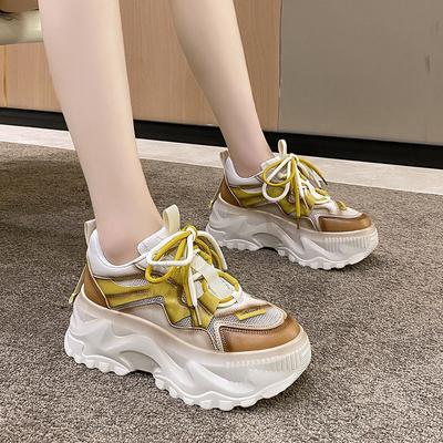 Pantofi de tată Pantofi casual de damă Noi Primăvară și Toamnă Vară Pantofi de damă Versatili Blat burete Blat burete Respirabili Pantofi de tată Stil de damă