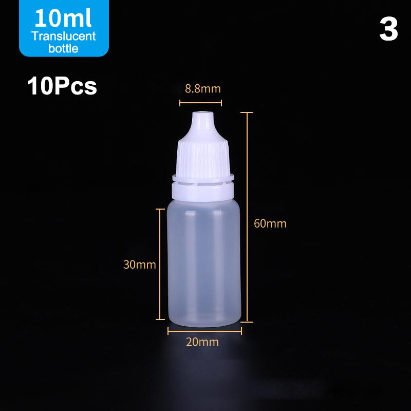 Hot 10Pcs Empty Eyedrop Bottle Squeezable Eye Drop Bottle 5/10/15/20/30ml Eye Liquid Dropper Bottles Container Refillable Bottle