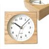 KATOMOKU Dual Use Clock 4 Natural km-95NARC Wall/Tabletop Use Radio-Controlled Clock with Continuous Second Hand, 14cm