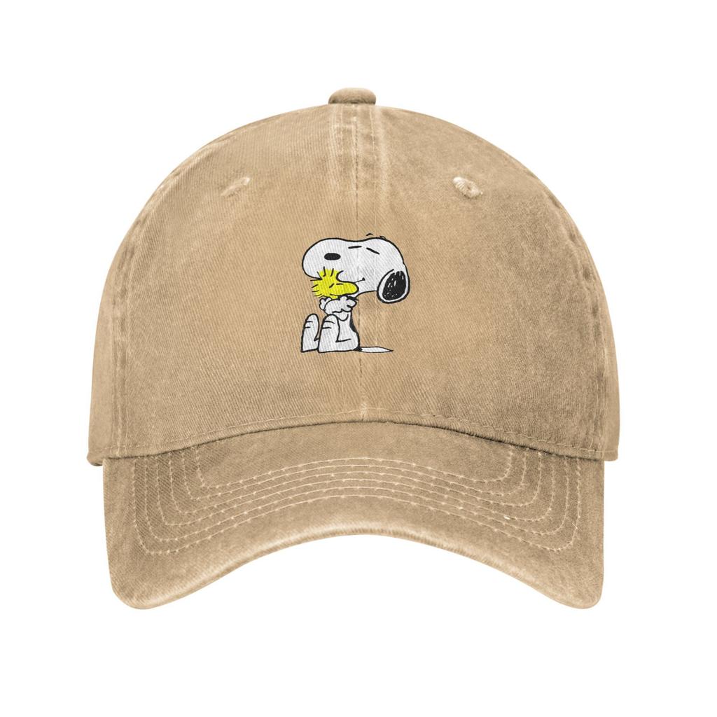 Cartoon Hund umarmt seinen Freund Gewaschene Baseballkappe y2k Cool Sonne Trucker-Kappe Sommer Paar Damen Outdoor Sport Baseballkappen