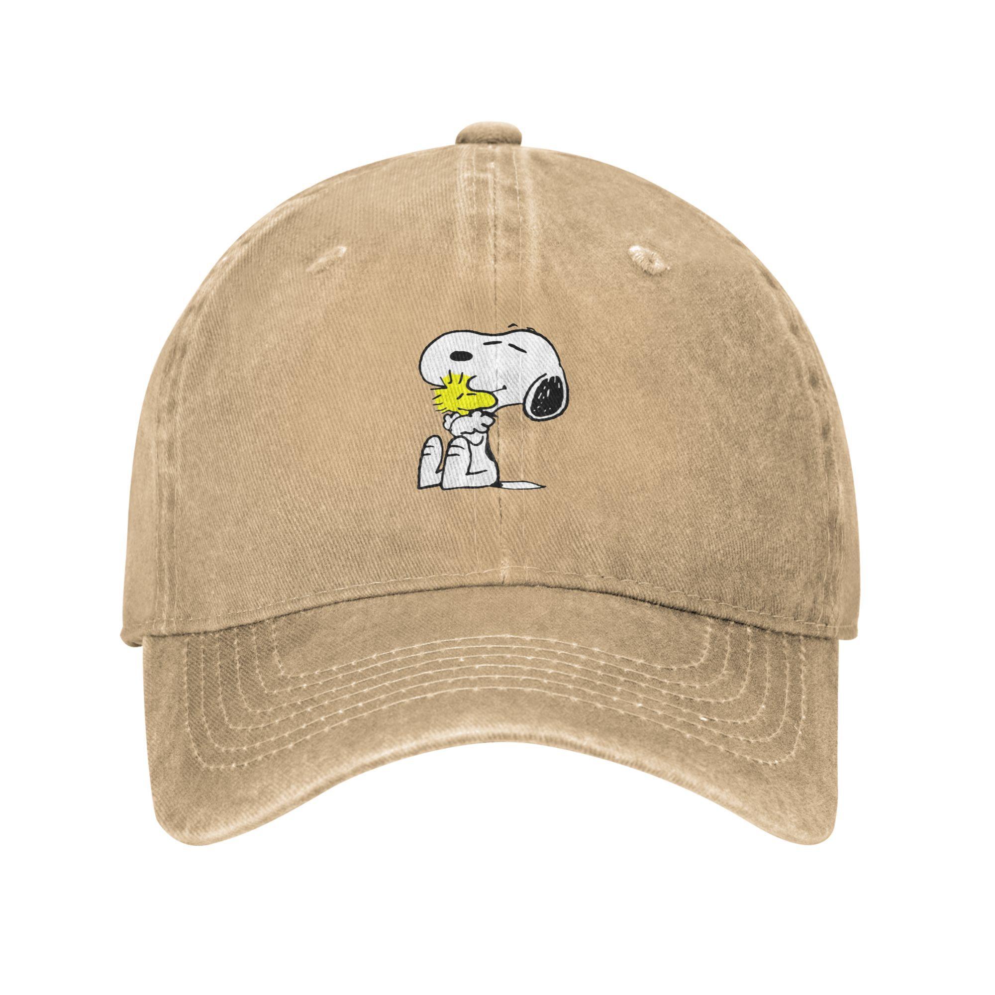 

Cartoon Dog Hug His Friend Washed Baseball Cap y2k Cool Sun Trucker Hat Summer Couple Women Outdoor Sport Baseball Caps One Size