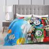 T-Thomas The Train Friends  Blanket Quality Warm Soft Throw Blanket Winter Travel Office Living Room Graphic Bedspread