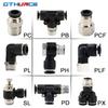 Pneumatic Air Connector Fitting PC/PCF/PB/PD/PH/PL/PLF/PX/SL 4mm 6mm 8/10mm Thread 1/8 1/4 3/8 1/2 Black Plastic Hose Fittings Fuel System Fittings7