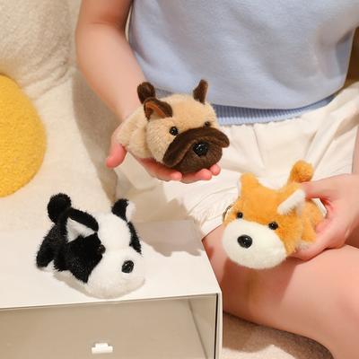 Soft Cute Dog Plush Keychain Kawaii Puppy Animal Pendant Stuffed Doll Keyring For Car Ornaments Fashionable Accessory