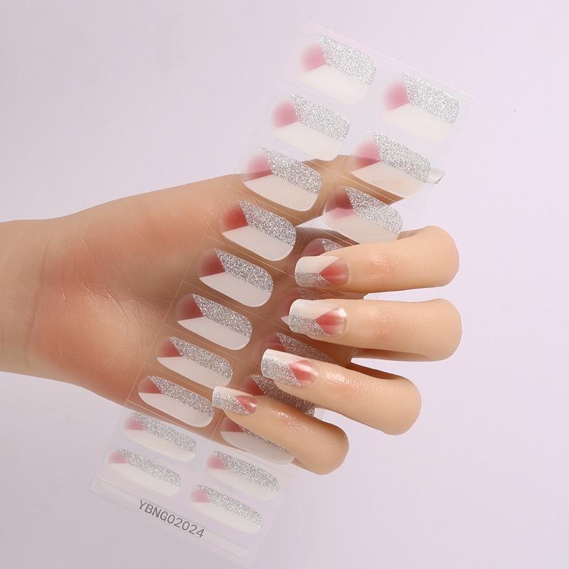 Semi-curing Light Therapy Nail Stickers Gel Nail Stickers Semi-curing Light Lamp Nail Stickers Harden, Last Long and Are Waterproof