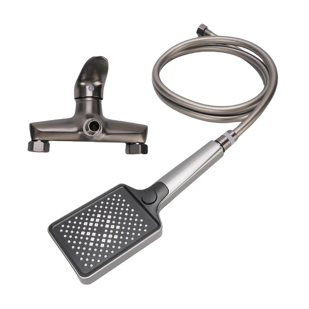 Handheld Shower Head System Kit Copper High Pressure Bathroom Shower Valve Kit with Hose Holder