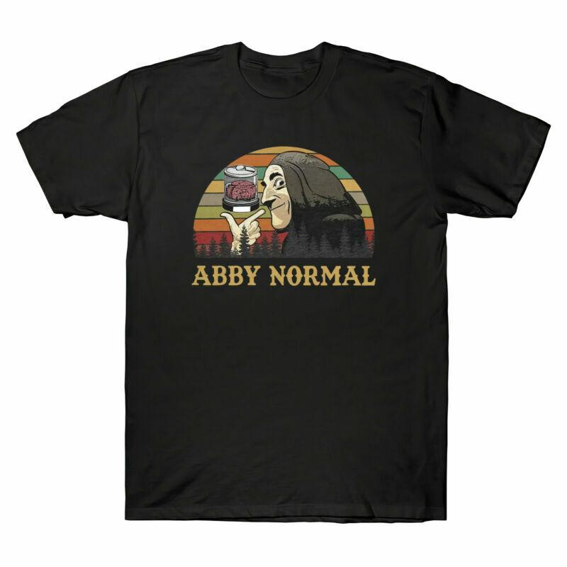 Abby Normal Vintage Retro Men T-Shirt Frankenstein Funny Comedy TV Film Tee Top Unisex T-Shirt L