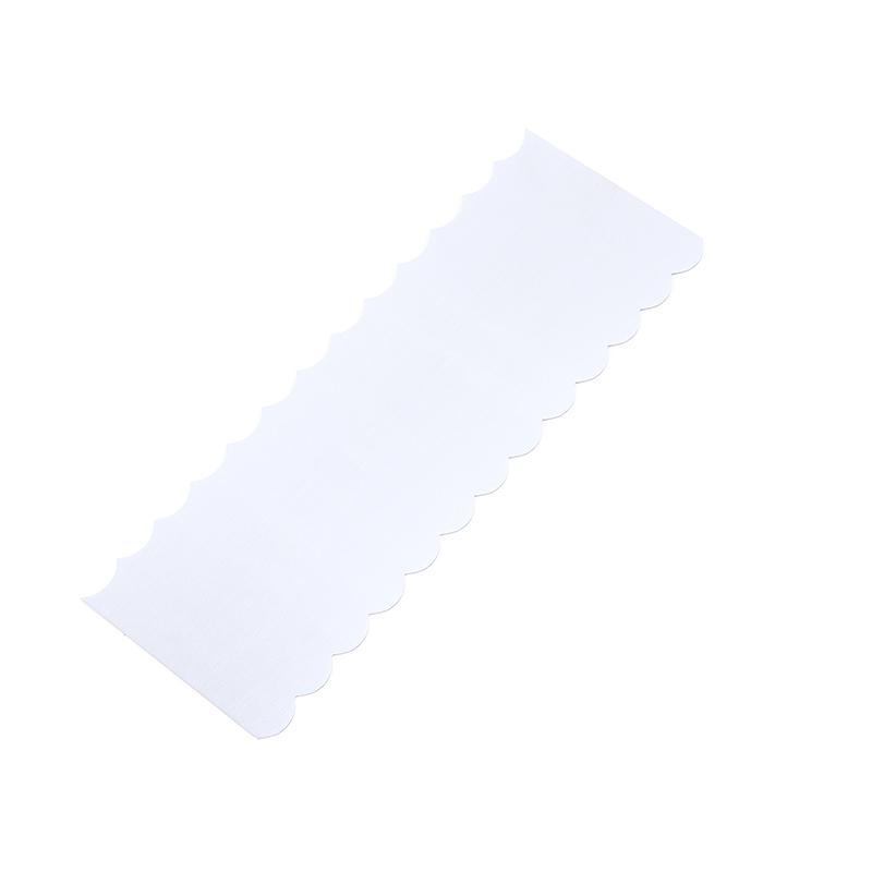 Stainless Steel Cake Scraper Double Sided Patterned Stripe Edge Cake Decorating Comb Smoother Scraper Pastry Cutter