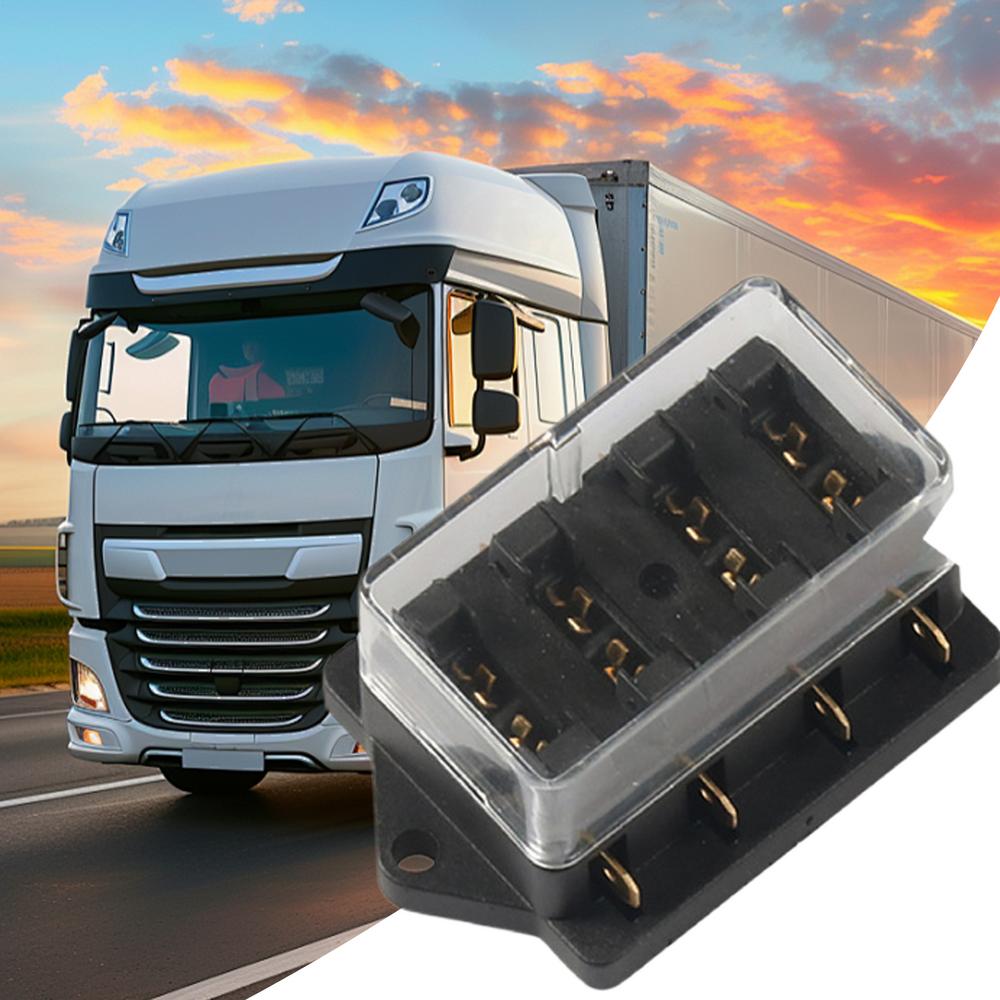 Car Fuse Box Circuit Block For Vehicle High-Temperature Resistant Multi-way Fuse Box For Overload And Short-Circuit Prevention