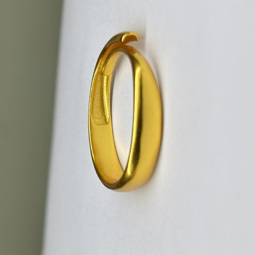 Fire-Baked Sand Gold Wedding Ring: Classic, Versatile, Hot Seller, Vietnamese Open Design