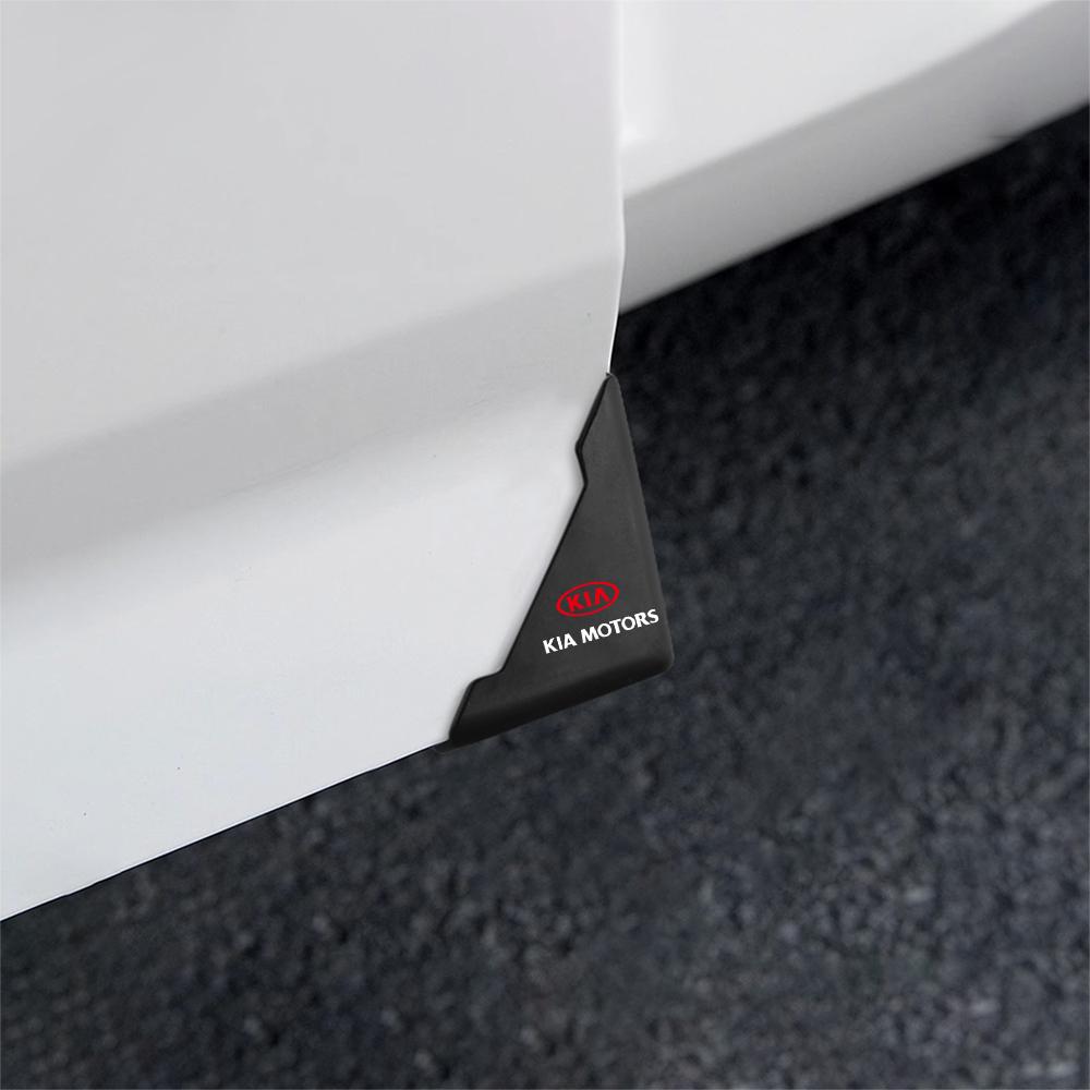 QPGH9 2pcs Silicone Car Door Corner Scratch Protector Cover Crash Bumper For KIA Rio Ceed Sportage Cerato Soul Sorento Picanto Optima
