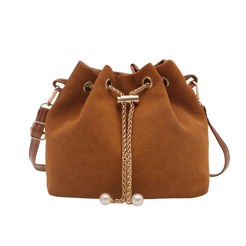Minimalist Water Bucket Bag With Drawstring Closure For Daily Casual Wear