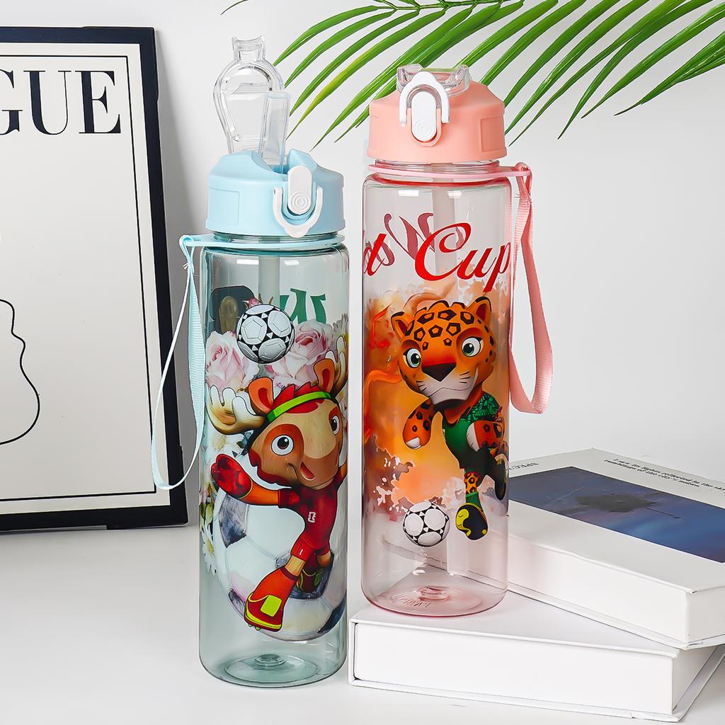 Water Football Bottle Plastic Football Souvenir Drinking Bottle Cute Water Cup For Soccer Sports Dropshiping For Kids Adults Children's Birthday Gift