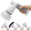 Macross Bath Cleaning Electric Brush Bath Polisher Rechargeable Cordless Electric Bath Cleaner Brush Handy MEH-144