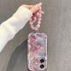 Realme Note60 Mobile Phone Case Cream Pattern White Crystal Butterfly