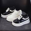 Platform white shoes women's autumn new small height increase versatile muffin shoes casual sports board shoes