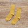 5 Pairs of Female Autumn Trend High Tube Solid Color Pile Socks