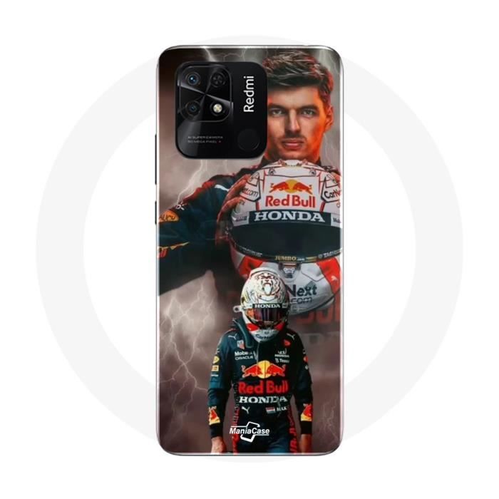 Coque - Maniacase - Xiaomi Redmi 10C - Formule 1 - Max Verstappen - Souple Noir