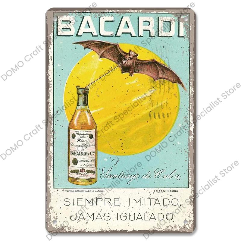 Rum Brand Plaque Vintage Metal Tin Signs Captain Mermaid Metal Poster Retro Wall Art Decor for Bar Pub Club Living Room Home
