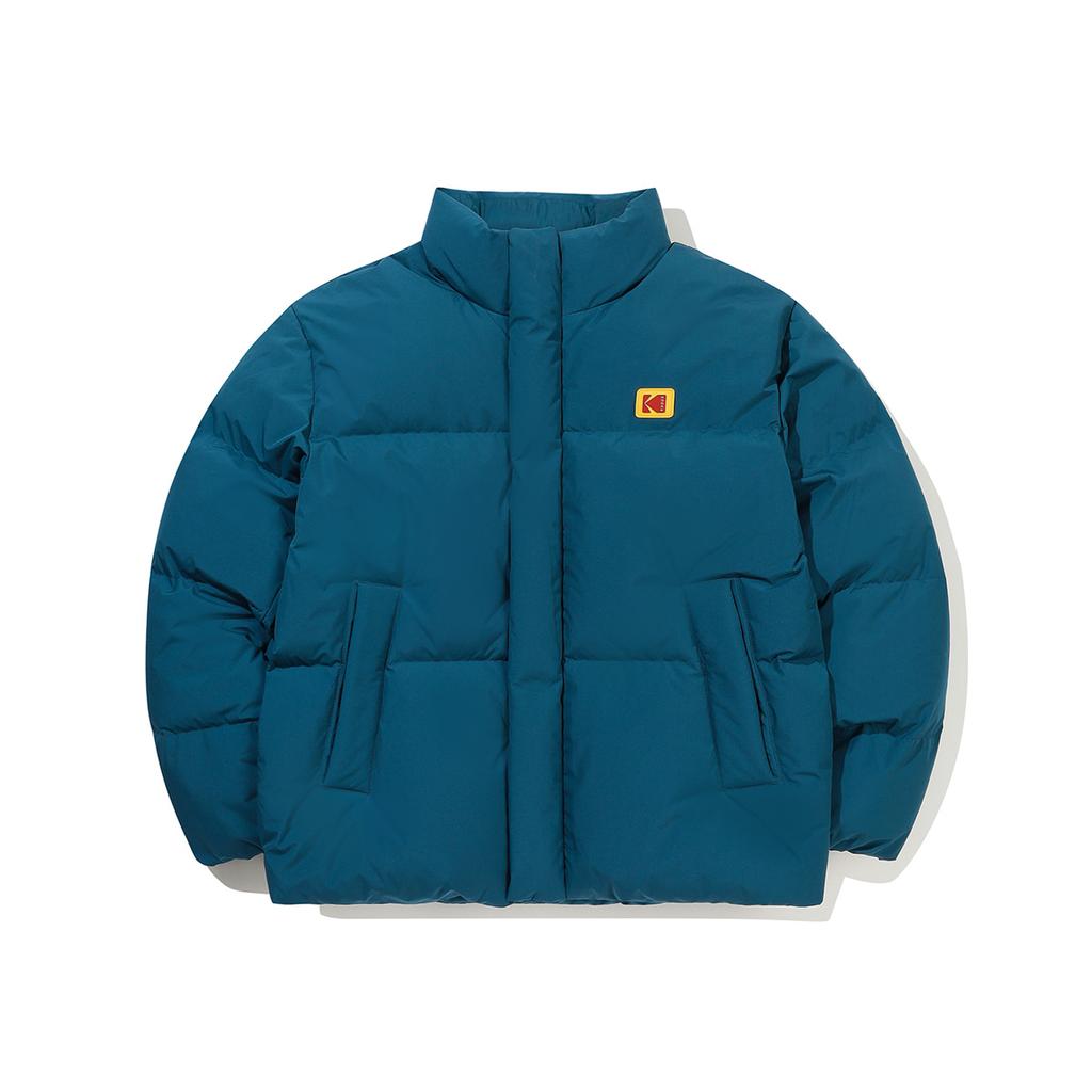KODAK Stand Neck Duck Down Jacket Blue