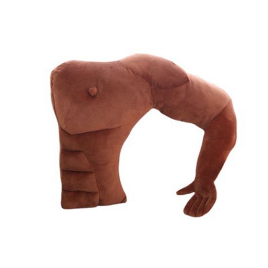 Yousheng Boyfriend Arm Pillow Stuffed Men Body Shape Pillow Hunky Chest Pillow Cuddle Companion for Neck And Shoulder Support