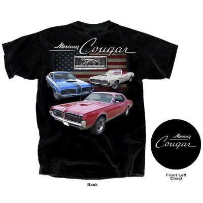 Joe Blow Ts Mercury Cougar 1. Gen Schwarzes T-Shirt 1967 69 70 Boss Eliminator 302