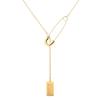 Minimalist Tassel Pendant Necklace - Women’s Korean Style Clavicle Chain Brooch for Sweaters