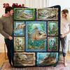 Fish Fantasies 2D Flat Pattern Flannel Blanket, High quality All Seasons, Home Decor, Warmth and Comfort, Perfect for Christmas Gifts.