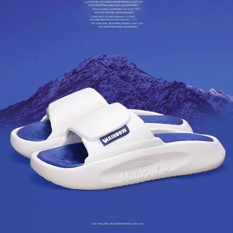 Thick Soled Sandals for Men, Anti Slip Home Slippers for Couples, Beach Outdoor Slippers for Men