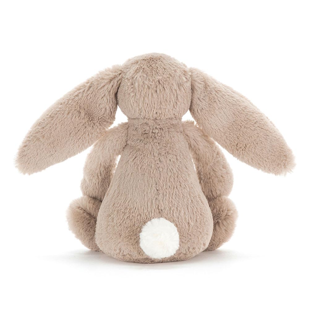 Jellycat Bashful Bunny S Plush Sitting Height Beige Toy, Rabbit, 15cm,