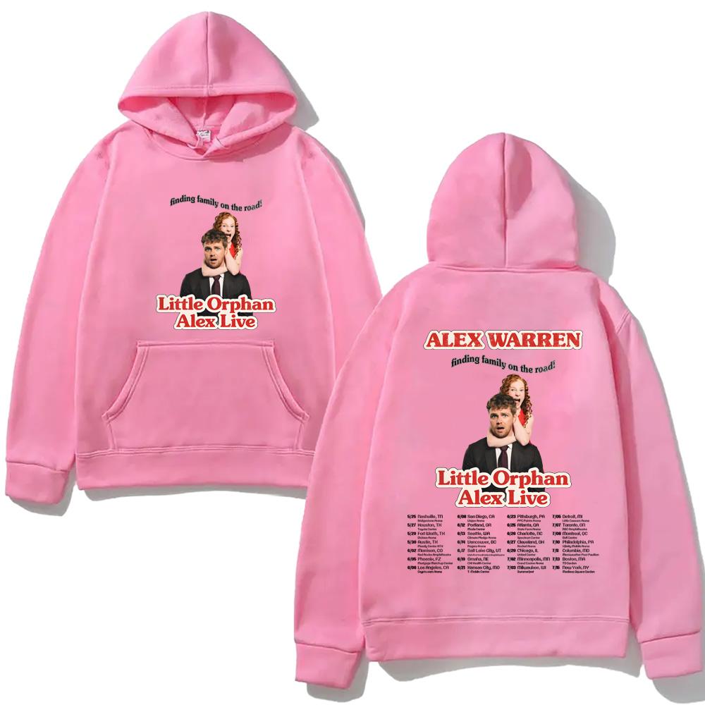 

Little Orphan Alex Live2026 Hoodie 2026 NEW High Quality Alex Warren Fleece Sweatshirt Website with Hooded Comfortable M рожевий