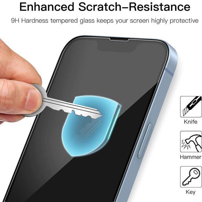 Film de protection en verre trempé - pour iPhone 16e - Lot de 3 - Antichoc - Anti-rayures - 9H