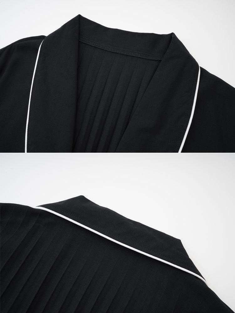 2024 Elegant Middle East Muslim Color Block Long Dress & Cardigan