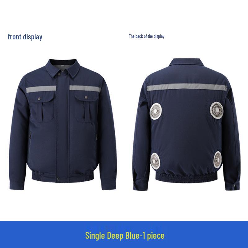 Summer Cooling Suit: Four-Fan Reflective Sun Protection Workwear