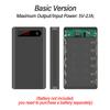 6 Cell 18650 Solder-Free Power Bank Kit Mobile Power Battery Case With LED Digital Power Display Buckle Design Without Battery