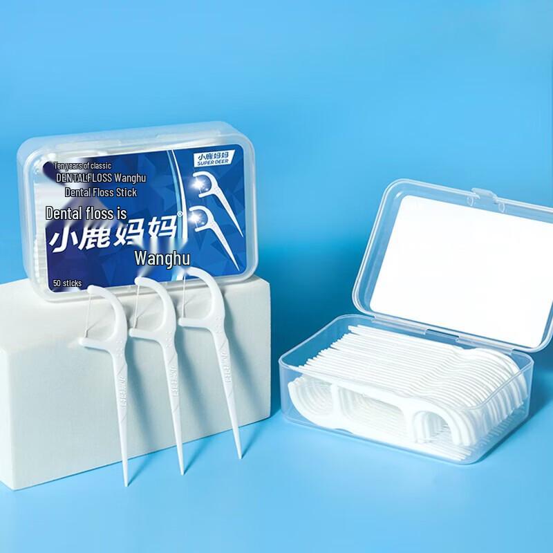 FAWNMUM Smooth Round Dental Floss Picks