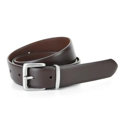 Oka Real Leather Square Belt Brown