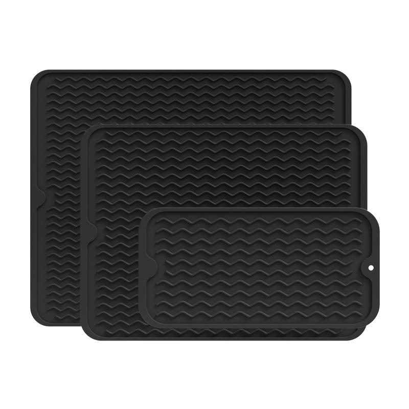 

Large drain mat kitchen protective silicone mat table