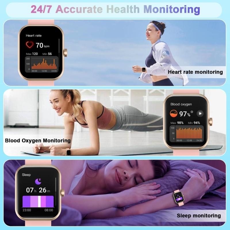 1.96Inch Touchable Screen Smartwatch with Customizable Watch Faces and Long Service Life for Indoor and Outdoor Use