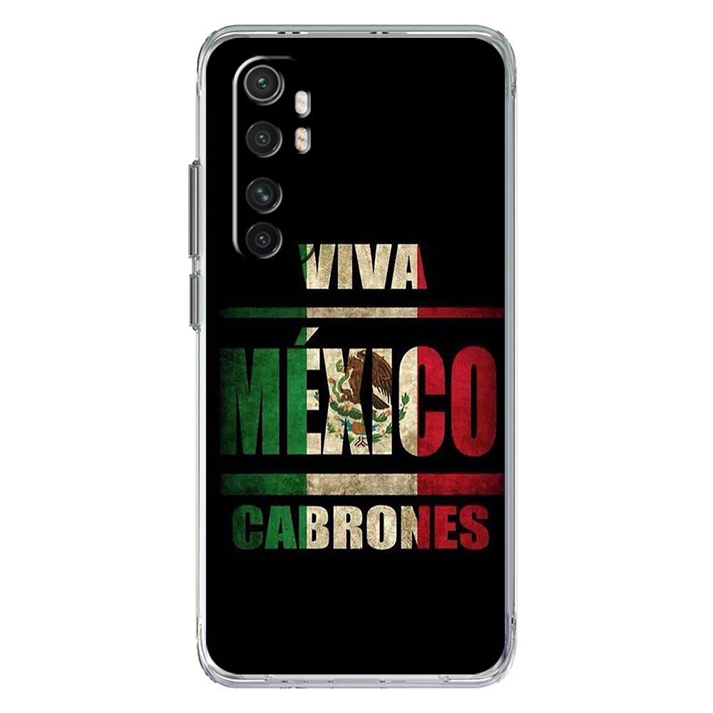 Phone Case For Xiaomi Poco X6 X5 NFC X3 F6 F5 Pro F4 F3 M3 14 13T 12T 12 13 Lite 11 Mi 5G Clear Cover Mexico Flag