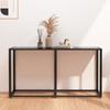 Day and Night - Day and Night Black Tempered Glass Console Table 140x35x75.5cm