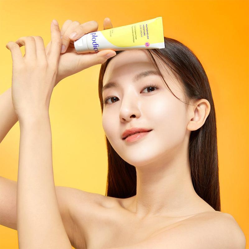 [plodica] Watermelon Moisture Sun Cream SPF 50+ PA++++ 50ml