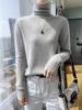 Women's 35% Cashmere Seamless Turtleneck Sweater - Versatile Knit Pullover