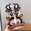 A Pair of Hairs Clips, Halloween Party Funny Ghost Hair Clip Accessories, Pumpkin Bat Skeleton Witch Hairpin Styling Tools