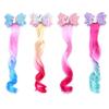Children Butterfly Hairpin Unicorn Gradual Change Wig Bow Wings Princess Flash Hair Decoration Cute Shining Delicate Hairpin