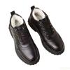 Fashion New men Winter Round toe Snow boots resistant Thick Bottom Short Boots Fashionable versatile comfortable Warm Cotton Shoes