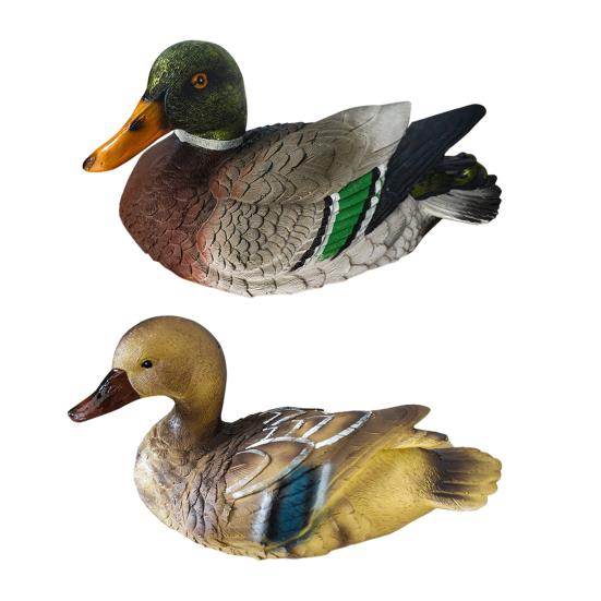 

Плавающая скульптура утки Статуя утки из смолы Садовый пруд Бассейн Декор Плавающая D