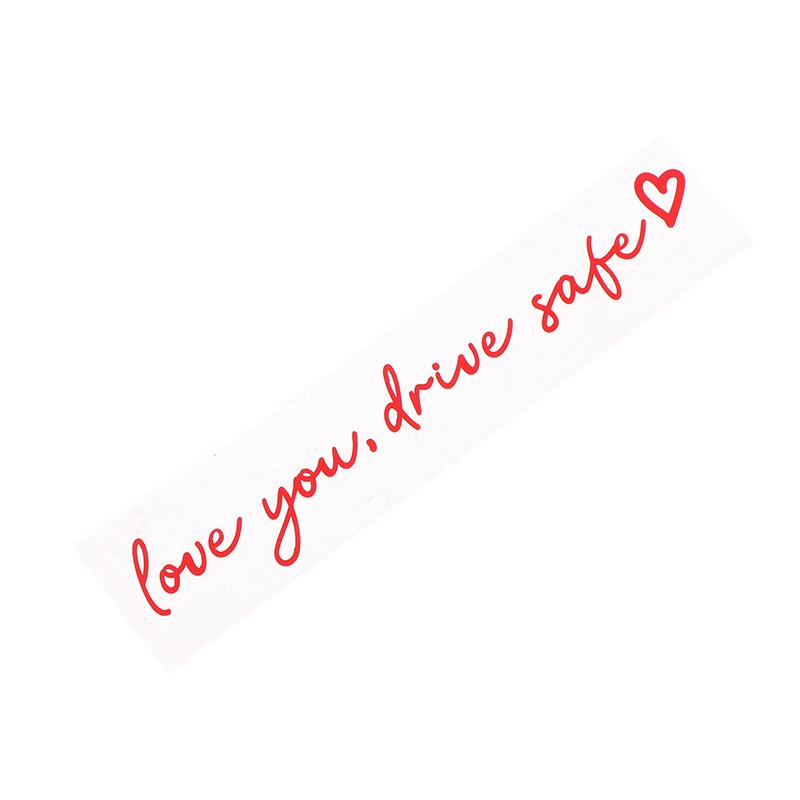 Love You Drive Safe Car Mirror Stickers Affectionate Reminder Heartfelt Safety Reminder For Women Drivers Car Interior Sticker