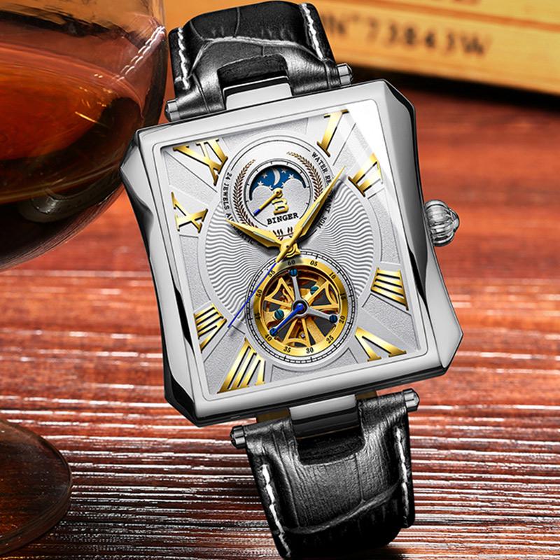 Binger Brand Orologi da polso Fashion Gold Casual Men Watches acquista in  modo economico — spedizione gratuita, recensioni reali con foto — Joom